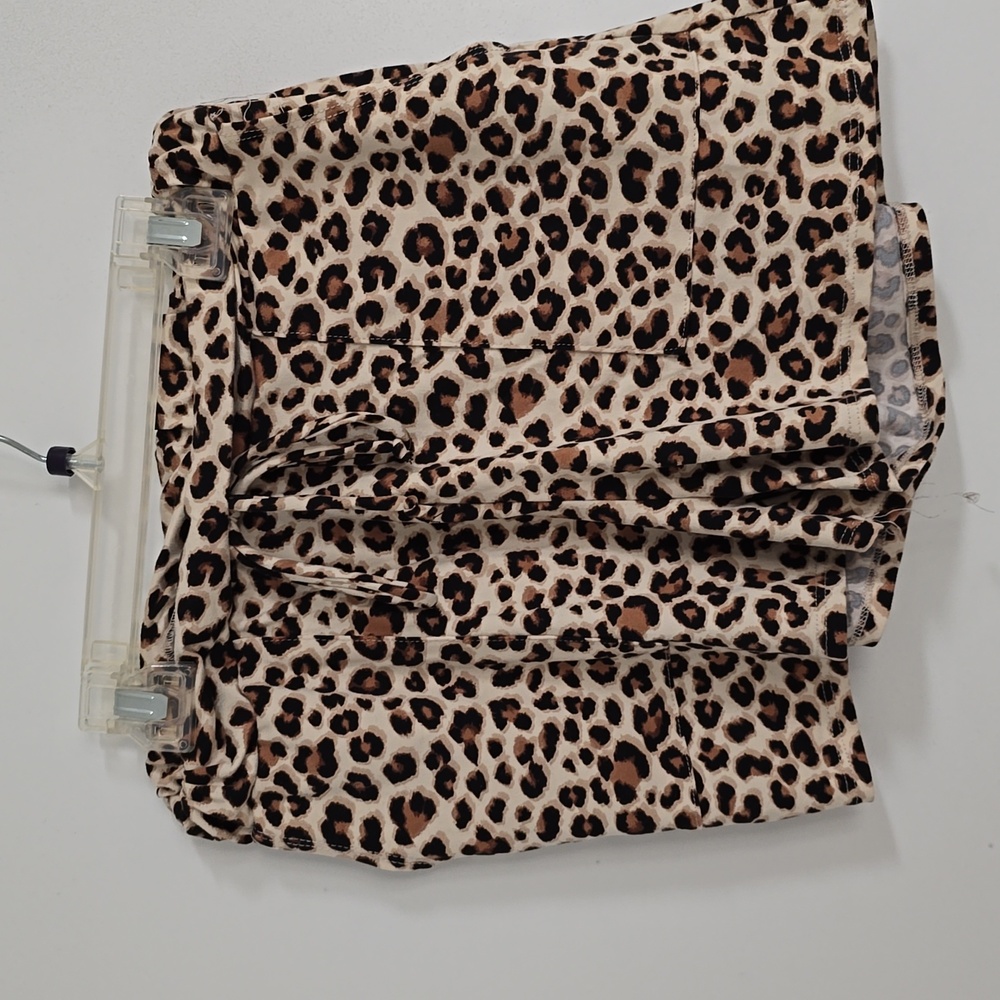 Leopard Print Pajama Shorts
